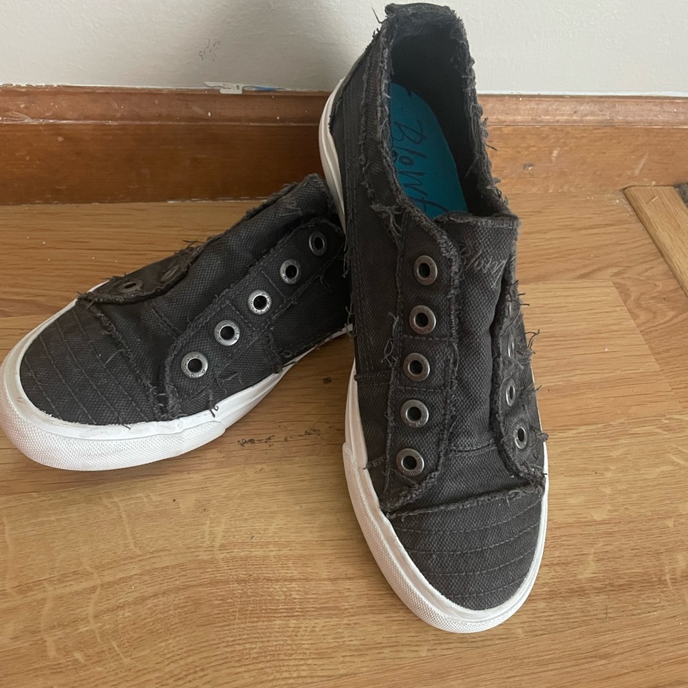 Black Slip-On Sneakers